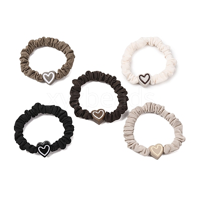 Polyester Elastic Hair Accessories AJEW-Z049-04-1