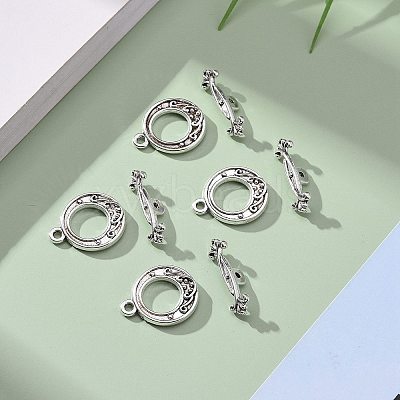 Tibetan Style Alloy Toggle Clasps LS-LF1081Y-NF-1