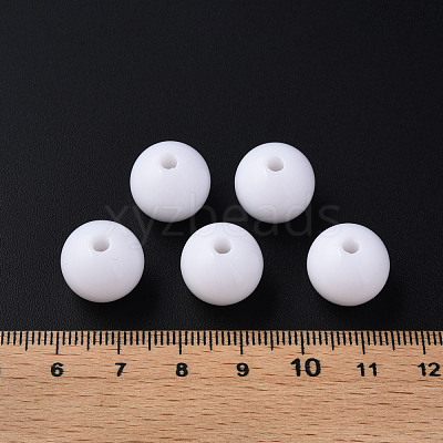 Opaque Acrylic Beads MACR-S370-C14mm-01-1