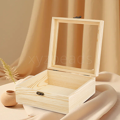 Wooden Storage Boxes WOCR-CL0001-01B-1