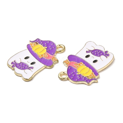 Halloween Theme Alloy Enamel Pendants ENAM-F147-01B-1