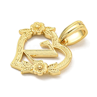 Heart Brass Pendants KK-I714-04G-Z-1