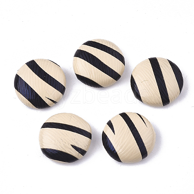 Imitation Leather Cabochons WOVE-S118-14H-1