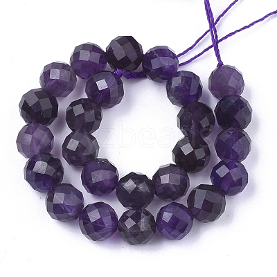 Natural Amethyst Beads Strands G-S345-8mm-010-1