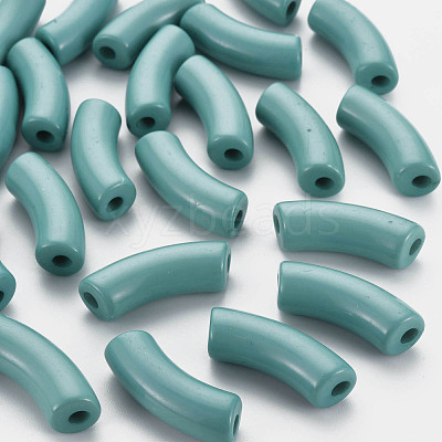 Opaque Acrylic Beads MACR-S372-001B-15-4712-1
