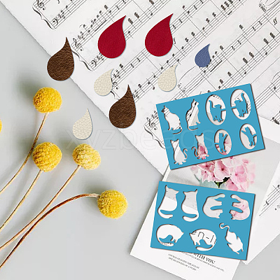 Acrylic Earring Handwork Template DIY-WH0359-064-1