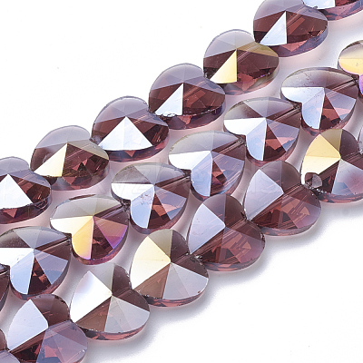 Electroplate Glass Beads EGLA-Q091-10mm-A04-1