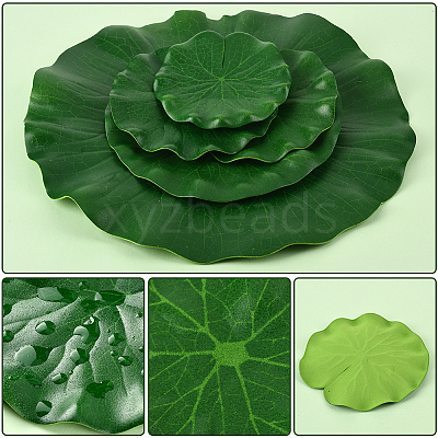 Artificial EVA Foam Lotus Leaf AJEW-SP0003-26D-1