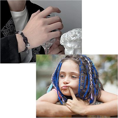 10 Style 304 Stainless Steel European Beads STAS-NB0001-09AS-1