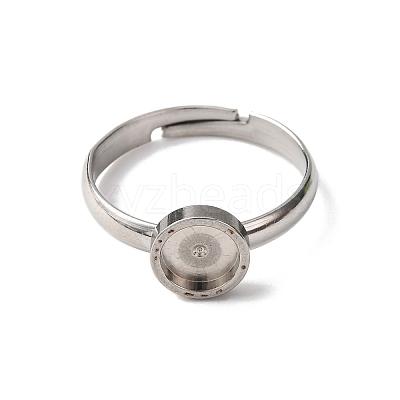 304 Stainless Steel Adjustable Ring Components X-STAS-B098-02B-P-1