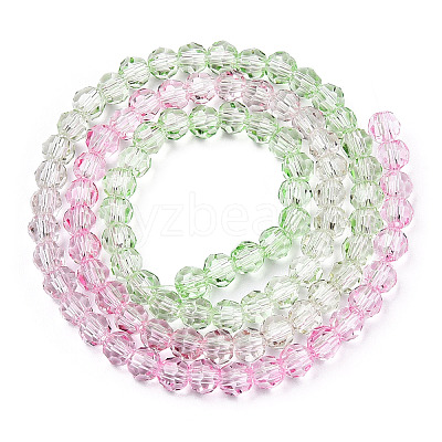 Transparent Glass Beads Strands GLAA-E036-07U-1
