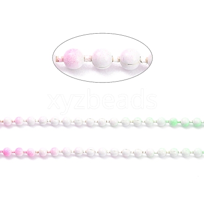 Handmade Brass Ball Chains KK-J276-16B-P17-1