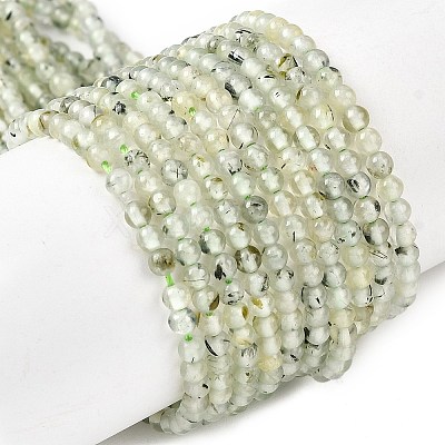 Natural Prehnite Beads Strands G-RM250104-A9-1