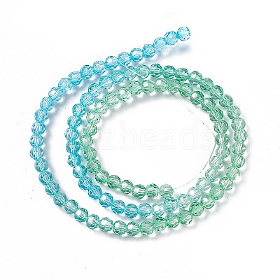 Transparent Glass Beads Strands GLAA-E036-07F-1