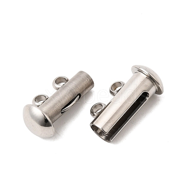 304 Stainless Steel Slide Lock Clasps STAS-F350-01A-P-1