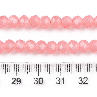 Baking Paint Imitation Jade Glass Bead Strands DGLA-A034-J6MM-A31-1