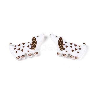 Printed Opaque Resin Beads RESI-N043-04B-1
