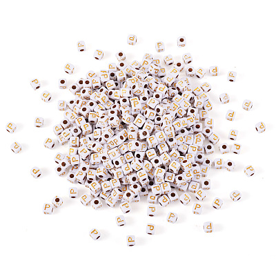Opaque Acrylic Beads MACR-TAG0001-07P-1