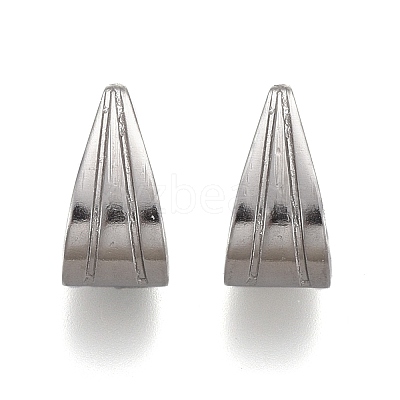 Tarnish Resistant 304 Stainless Steel Snap On Bails STAS-P249-07P-1