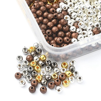 1000Pcs 5 Colors CCB Plastic Beads CCB-YW0001-10-1