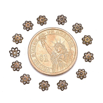 Iron Bead Caps IFIN-R197-AB-1