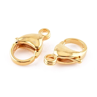 304 Stainless Steel Lobster Claw Clasps Hand Polished STAS-AB16-G-1