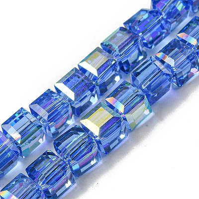 Electroplate Glass Beads Strands EGLA-M031-01A-HR04-1