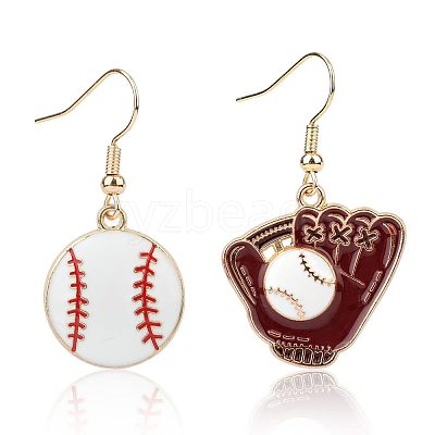 Alloy Enamel Dangle Earrings FS-WG4E48D-08-1