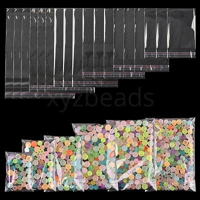 300Pcs 6 Styles OPP Cellophane Top Self-adhesive Bags OPC-FS0001-04-1