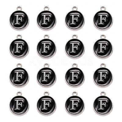 Platinum Plated Alloy Charms LS-ENAM-S118-02F-P-1