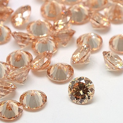 Cubic Zirconia Cabochons ZIRC-M002-8mm-5A-1