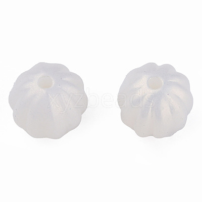 Spray Painted Acrylic Beads MACR-T037-01G-1
