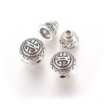 Tibetan Style Alloy Guru Bead Sets PALLOY-N0063-05AS-1