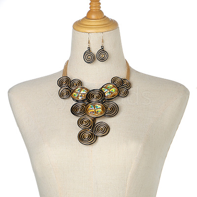 Alloy Aluminum and Acrylic Resin Jewelry Sets FS-WGFFF05-06-1
