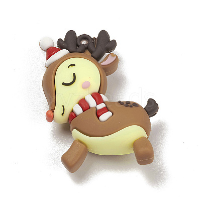 PVC Plastic Christmas Style Big Pendants PVC-O001-02E-1