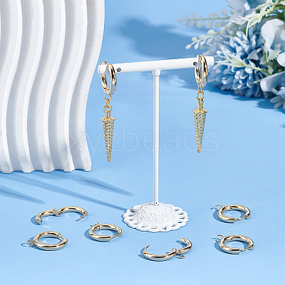 12Pcs 201 Stainless Steel Hoop Earrings STAS-UN0056-85-1