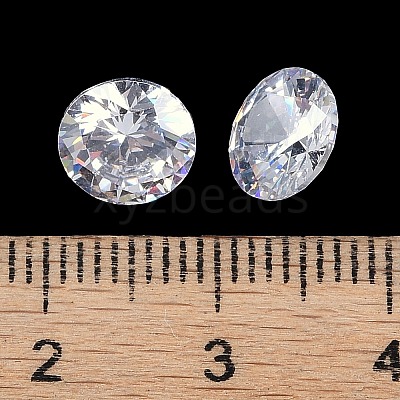 Clear Grade A Diamond Shaped Cubic Zirconia Cabochons X-ZIRC-M002-8mm-007-1