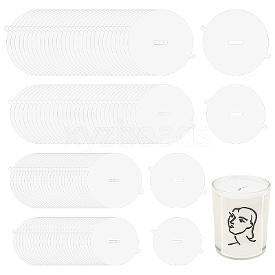 120 Sheets 4 Style Paper Candle Dust Covers for Candle Cups DIY-FG0004-68-1