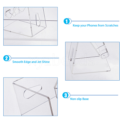 Acrylic Mobile Phone Holders LS-AJEW-WH0258-580-1