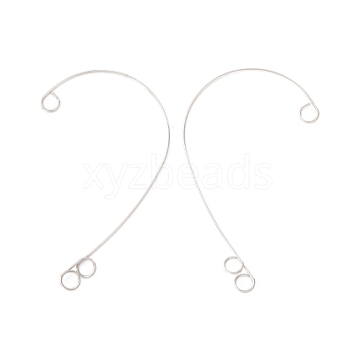 Tarnish Resistant 316 Stainless Steel Ear Cuff Findings STAS-H148-03P-1