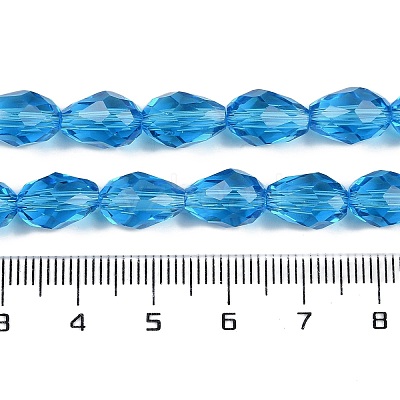 Transparent Glass Beads Strands EGLA-N013-T8mm-D17-1