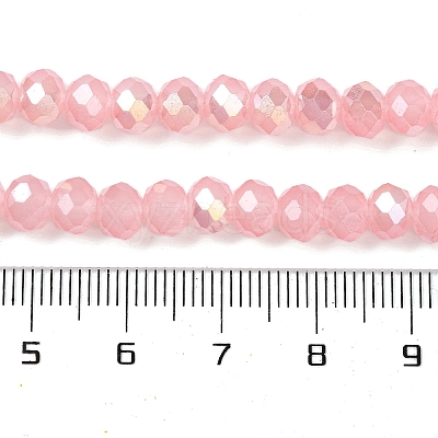 Baking Electroplate Glass Beads Strands DGLA-A039-J6MM-B08-1