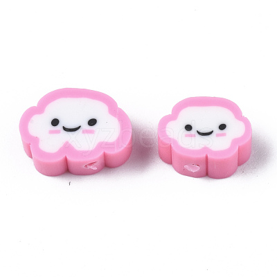 Handmade Polymer Clay Beads X-CLAY-N008-033F-1