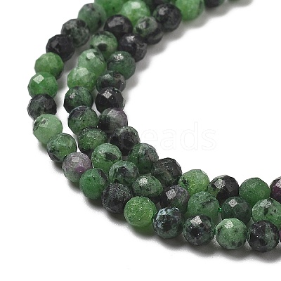 Natural Ruby in Zoisite Bead Strands G-P213-35-1