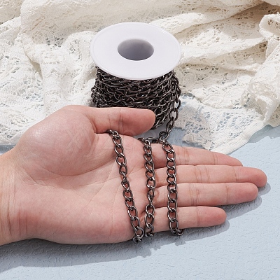 Aluminium Twisted Curb Chains CHA-YW0001-02-1