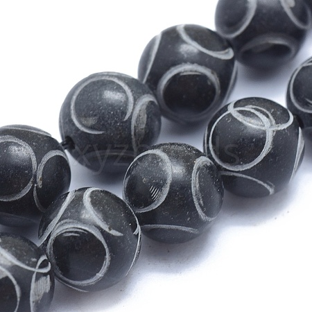 Natural Xiuyan Jade Beads Strands G-O179-B03-10mmF-1