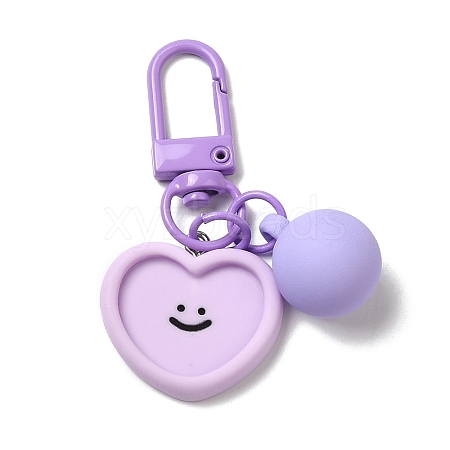 Cartoon Smiling Face Acrylic Pendant Keychain KEYC-D017-01E-1