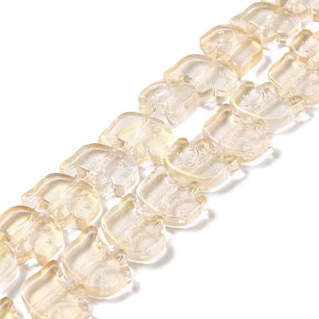 Transparent Glass Beads Strands GLAA-F114-03E-1