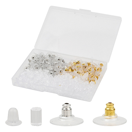 700Pcs 4 Styles Plastic Ear Nuts FIND-YW0006-83-1