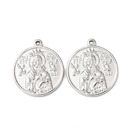 304 Stainless Steel Pendants STAS-G385-07P-1